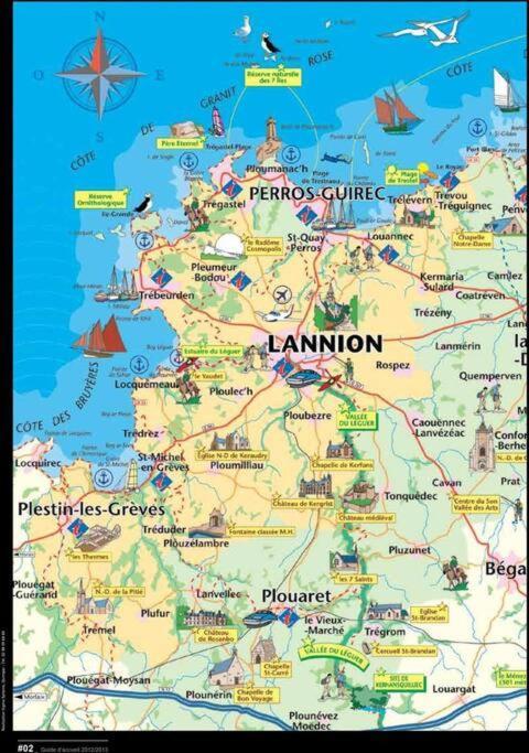 Maison Lannion Historique - Cote De Granit Rose Exterior foto